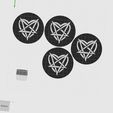 iuyouip.jpg Heartagram Coaster