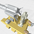 brustiner-assemble-11.png -MHW04C- Mecha Mobile Mega Cannons Brustliner Customizable 3D print model