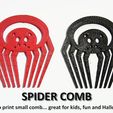 7571674176736790b4d70dfbbdcbd74d_display_large.jpg Бесплатный STL файл SPIDER COMB・Дизайн 3D-принтера для скачивания