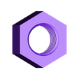 M16x2.0_nut.STL Most Common Metric Nut And Bolt - M2 through M20
