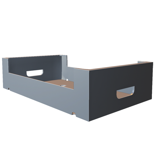 Stackable Storage Crate with Handles