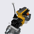 cummins-trans-5.png 5 speed manual transmission and transfer case for scale model car/truck