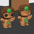 3d-view-leo.png Leo Flexi Imp - Zodiac Imp Collection Part 4 - Keychain & Straw Buddy, No Supports STL/3MF