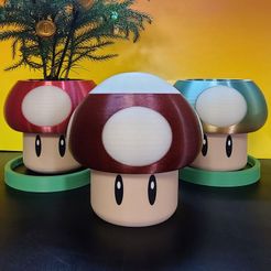 stash-pot-main.jpg Fichier STL Mario Mushroom Stash pot・Modèle à télécharger et à imprimer en 3D