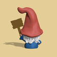 GnomeWoodenSign3.png Fichier 3D Panneau en bois Gnome・Objet imprimable en 3D à télécharger