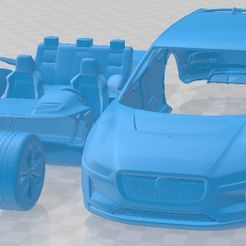 Jaguar-I-Pace-2019-Partes-1.jpg Файл 3D Jaguar I Pace 2019 печатный автомобиль・Модель 3D-принтера для скачивания