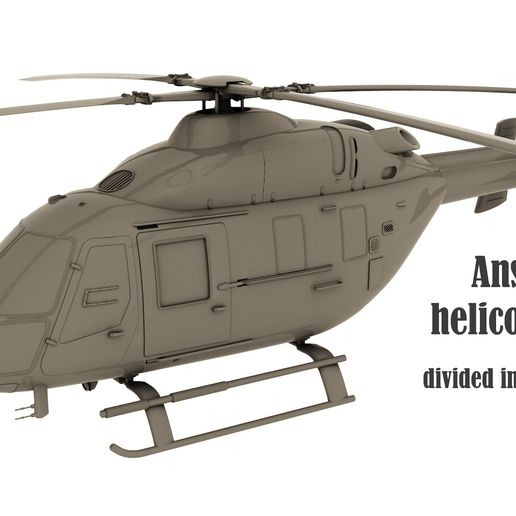 Ansat helicopter 3D model