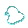 2.png Santa Cookie Cutter | With personalized Text Box | STL File
