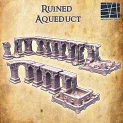 Ruined-Aqueduct-1-p.jpg Ruined Aqueduct 28 mm Tabletop Terrain