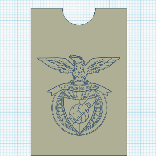 Credit Card Case SL Benfica - 3D model önizlemesi