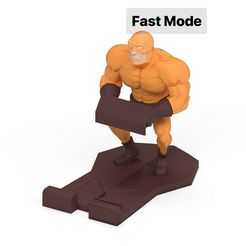 lhVKD7CklpRG1ROH.01爱心拼图-4-1.jpg Free STL file Wrestler Phone Stand・Object to download and to 3D print