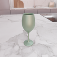 untitled3.png 3D Wine Glass Set Decor with Stl Files & 3D Printing, Wine Glass Gift, Art Glass, 3D Printed Decor, Glass Print, Ready To Print