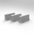 untitled.89.16.jpg Jersey concrete barriers - 3 vers - 1-35 scale diorama accessory