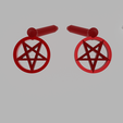 2.png Earrings for monster high "pentagram