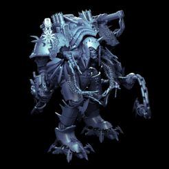 Chaos-Knight-Abomination-A-Mystic-Pigeon-Gaming-1-b.jpg Chaos Infused Abomination Knight 41st Millennium Sci Fi Robots