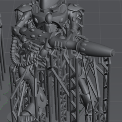 Picture1.png 3D file Small Space Elf Walker Robot Presupported・Design to download and 3D print
