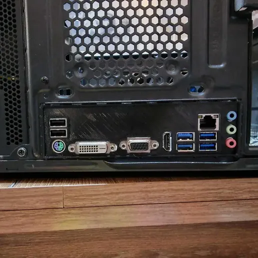 ASRock B450M-HDV shield 3D model