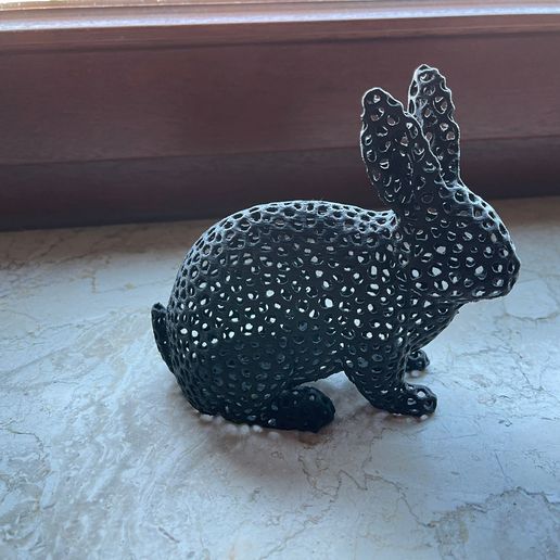 Rabbit Hollow Out Voronoi 3D model