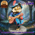Your-paragraph-text-293.png Songpaw the Bard : figurine 35mm de Corgwyn musicien, amuseur ou héros Skald pour les aventures de D&D et TTRPG (pré-supposé)