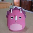 media.textnow.jpg Tristan The Triceratops SQUISHMALLOW ORNAMENT AND ONE TABLETOP TEALIGHT