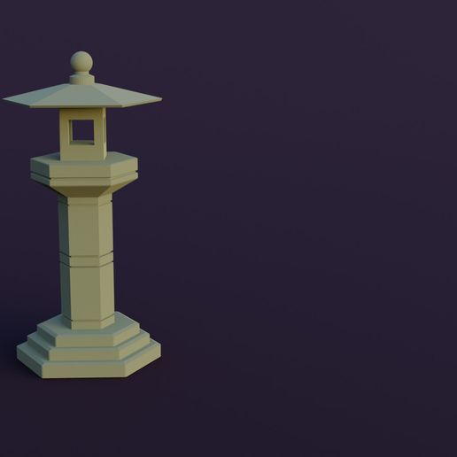 Japanese Lamp 3D model