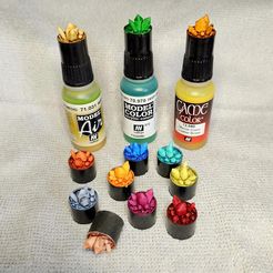 20230315_102645.jpg CRYSTALS - VALLEJO OLD STYLE BOTTLE SWATCH CAP GAME AIR MODEL COLOR - 17ML
