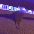 20191007_215048.jpg Free STL file LED Light Strip Wall Mount・Template to download and 3D print
