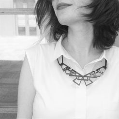 NECKLACE JPG BW.jpg Archivo STL COLLAR GEOMÉTRICO・Objeto imprimible en 3D para descargar