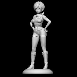 1a.jpg Archivo STL Bulma - Dragon Ball Super fanart・Modelo para descargar y imprimir en 3D