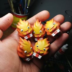 190559098_292641059180347_1936818385788824481_n.jpg Free STL file "Calcifer" Gift style FanART !・3D printable model to download