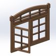 SS3.jpg 1/12 Hinged Dollhouse window (Model No.14)