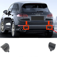 Untitled.png Porsche Cayenne S 2015-2018 Rear Bumper Tow Cover