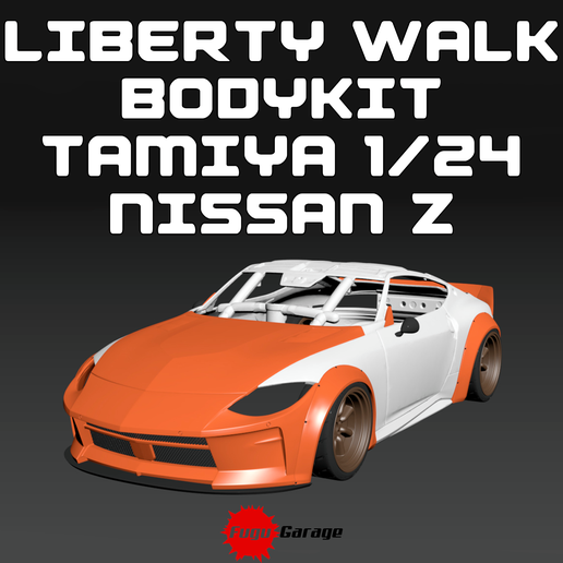 🚶 LIBERTY WALK BODYKIT + WHEELS FOR NISSAN Z (RZ34/400Z) TAMIYA 1