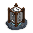 Back-Left Side Isometric View.PNG Nine Tailed Fox Lantern (Bedside Lamp)