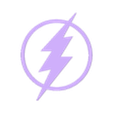 FLASH LOGO.stl Justice League Coasters Kit