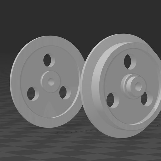 G-Scale 1:22.5 3 Circle Cut Wheelset