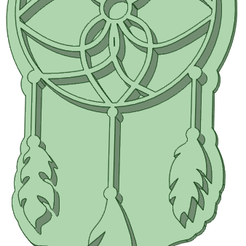Atrapa-sueños_e.png STL file Dream catcher cookie cutter・Model to download and 3D print