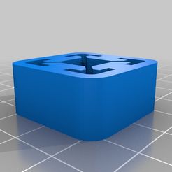 20x20endcapleg_fixed.jpg Free STL file 20x20mm aluminium extrusion end cap (foot)・3D print model to download