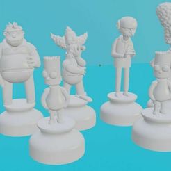 Simpsons.jpg Simpsons Chess Set