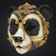 2c.jpg Animal Panda Prom Face Mask - Panda Prom Patter Mask 3D print model