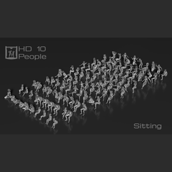 signature0-Copy.png 3D file HD People 10 Sitting・3D printing template to download