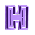 H.stl Lion King Alphabet 3,5 cm