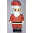 Lego_Minifig_-_Santa_Clause_4.jpg Free STL file Jumbo Christmas - Santa Claus・3D printer model to download