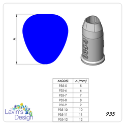 935-5-12.png Fichier STL CUTTER MICRO PÂTE POLYMÈRE / 8 TAILLES / FORME FRAISE / LED935・Design à télécharger et à imprimer en 3D