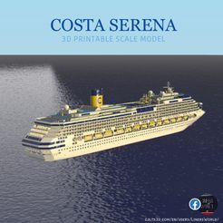 serena.jpg Archivo STL Modelo imprimible del crucero COSTA SERENA・Plan imprimible en 3D para descargar