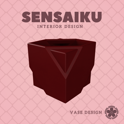 47. Cube 47 Custom Vase Design: Personalized Forms for Miniature and Modern Spaces - Ikebana Home Decoration for Modern Diorama