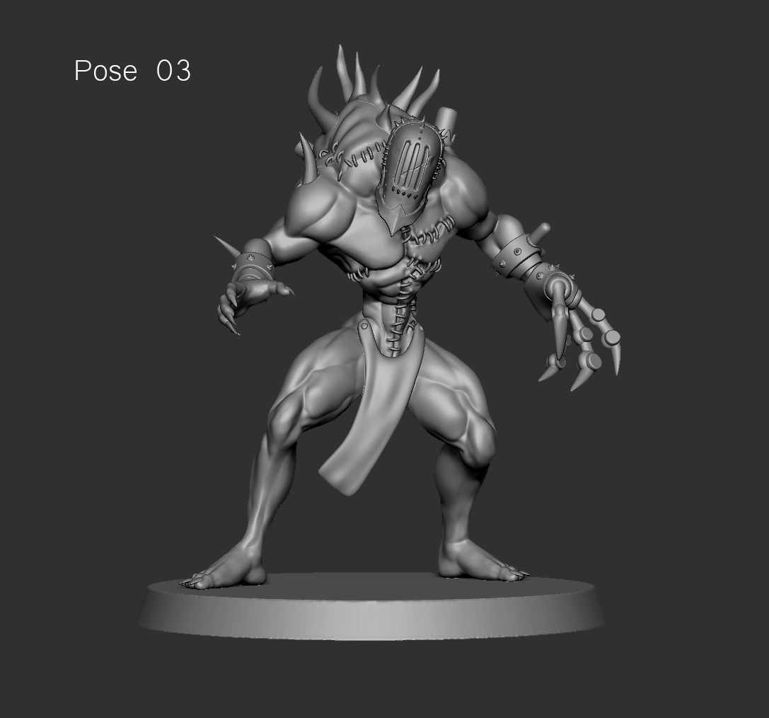 H_pose03.png 3D file Monstrosity 03 - Cursed Elves・3D printer design to download, edgeminiatures