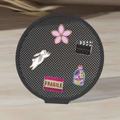 Empretienda-aritos-2.png STL file Earring/Enamel Pin display - Circle・3D printing model to download