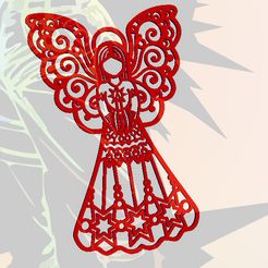 ANGELI.jpg 3D file CHRISTMAS ORNAMENTS PACK・Model to download and 3D print