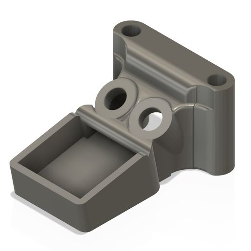 Universal FPV Drone Rear Mount: 22x22mm GPS & Dual Antenna Tubes (30mm Width)